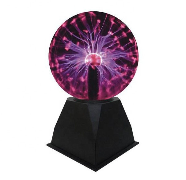 A plasma light unleashes a stunning spectacle: vivid, tendril-like arcs of light surge within its globe, glowing and reacting to touch, crafting an otherworldly, hypnotic display.